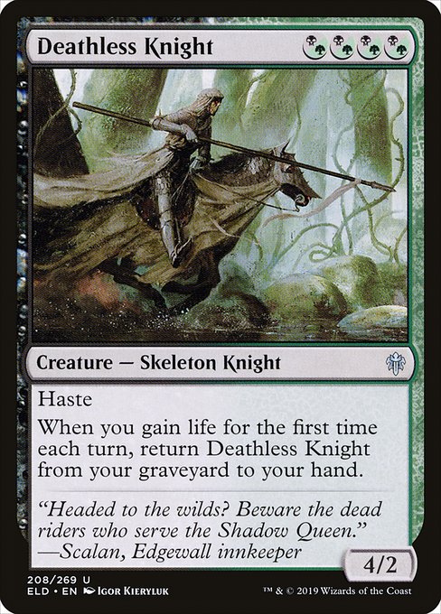 Deathless Knight from Throne of Eldraine