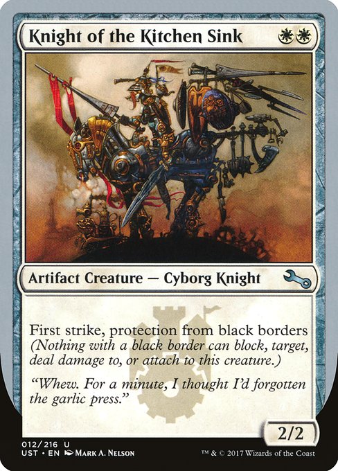 Knight of the Kitchen Sink highlighted card art