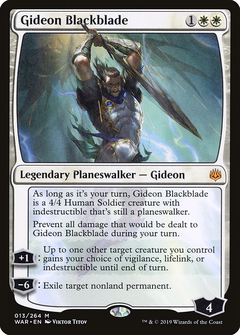 Gideon Blackblade from War of the Spark