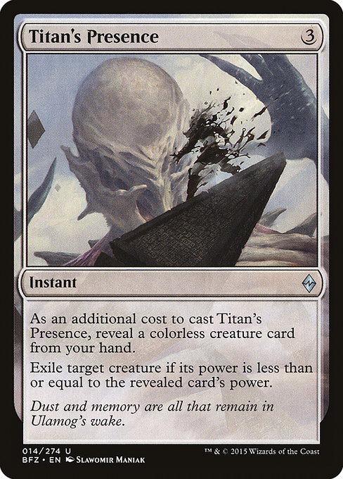 Titan's Presence from Battle for Zendikar