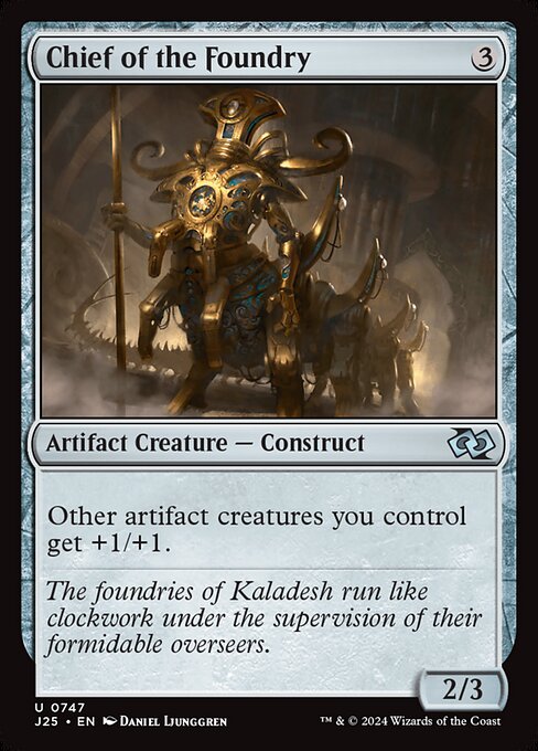 Chief of the Foundry highlighted card art