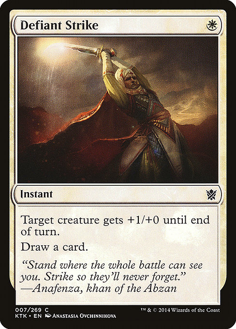 Defiant Strike from Khans of Tarkir