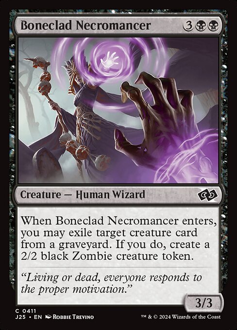 Boneclad Necromancer highlighted card art