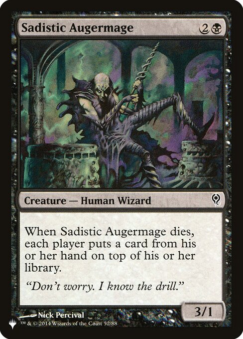 Sadistic Augermage highlighted card art
