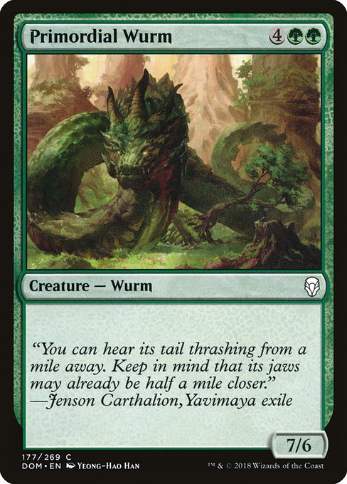 Primordial Wurm from Dominaria