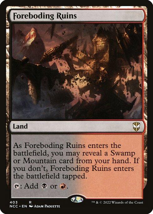 Foreboding Ruins from New Capenna Commander