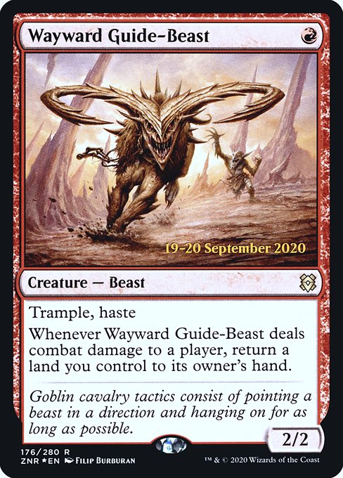 Wayward Guide-Beast from Zendikar Rising Promos