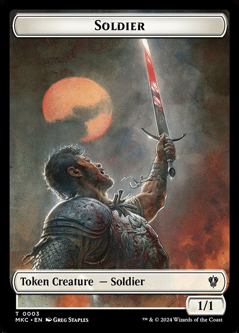 Soldier from Murders at Karlov Manor Commander Tokens