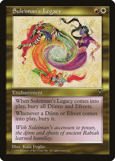 Suleiman's Legacy highlighted card art