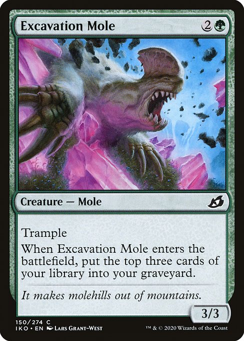 Excavation Mole highlighted card art