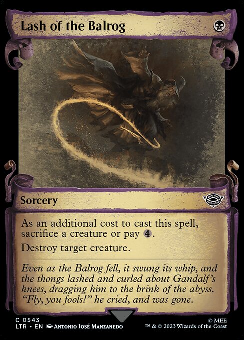 Lash of the Balrog highlighted card art