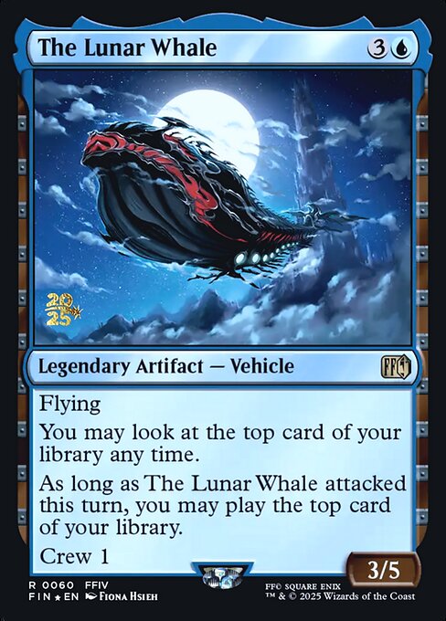 The Lunar Whale highlighted card art