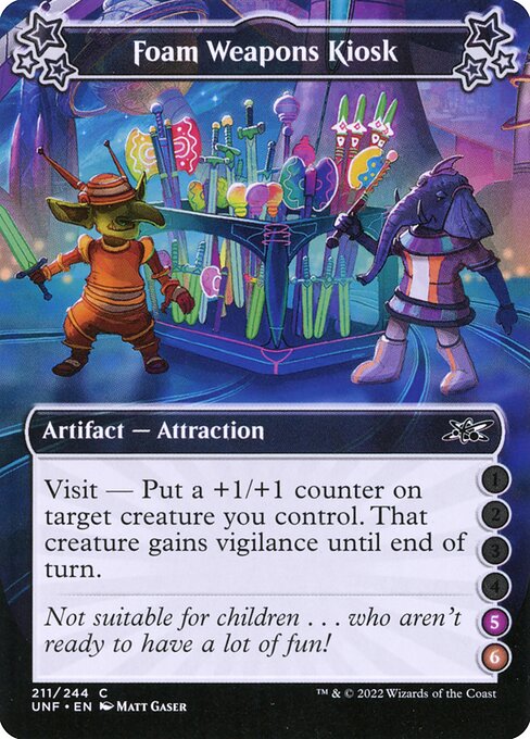 Foam Weapons Kiosk highlighted card art