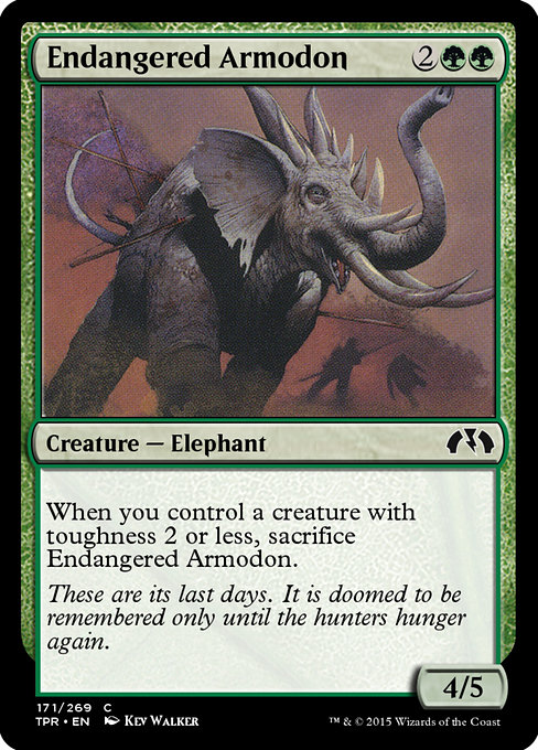 Endangered Armodon highlighted card art
