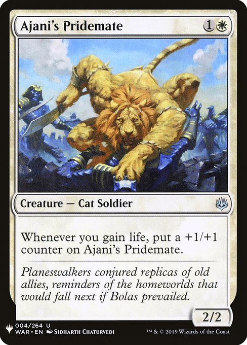 Ajani's Pridemate from The List