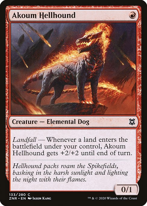 Akoum Hellhound from Zendikar Rising