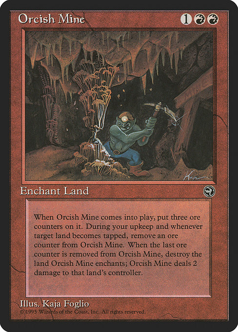 Orcish Mine highlighted card art