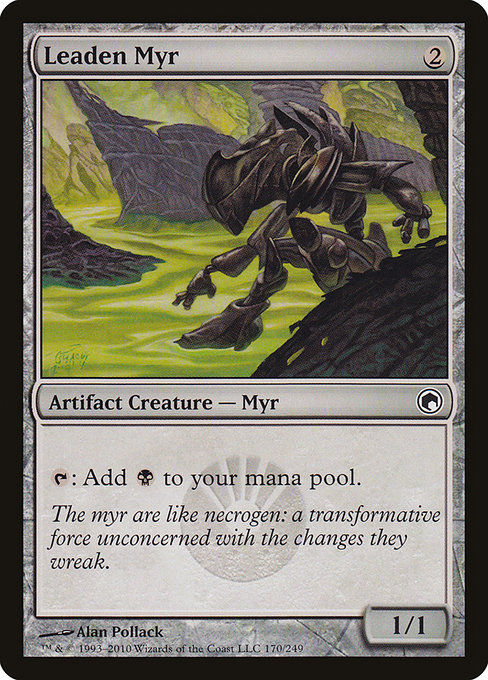 Leaden Myr highlighted card art