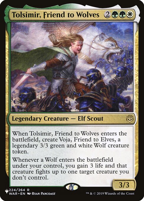 Tolsimir, Friend to Wolves highlighted card art