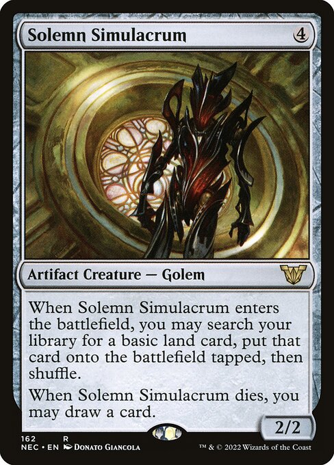 Solemn Simulacrum from Neon Dynasty Commander