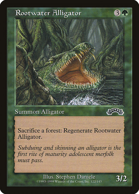 Rootwater Alligator highlighted card art