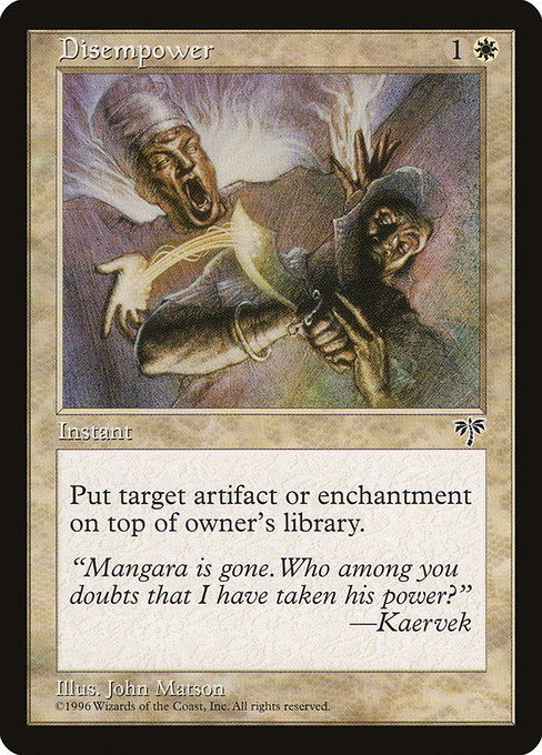 Disempower highlighted card art