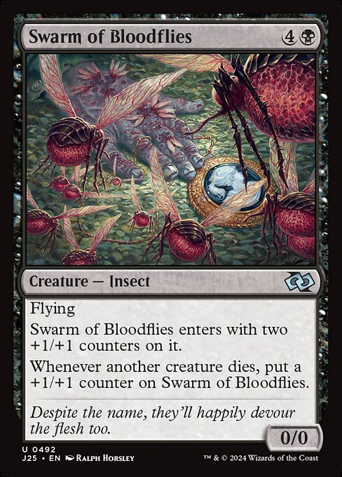 Swarm of Bloodflies highlighted card art