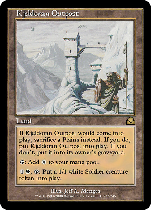 Kjeldoran Outpost from Masters Edition II