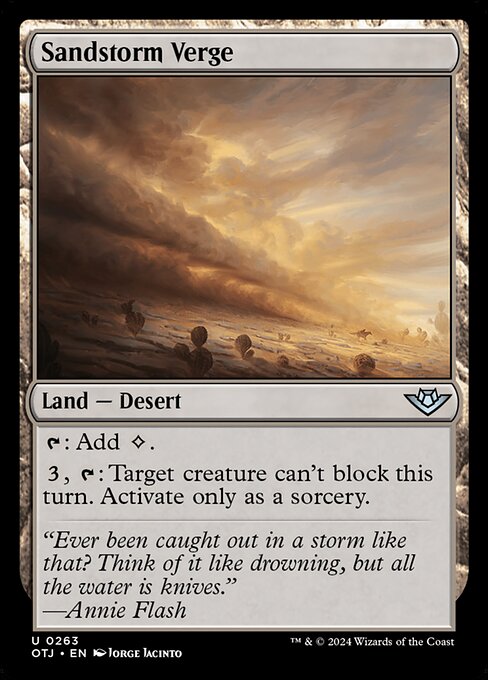 Sandstorm Verge highlighted card art