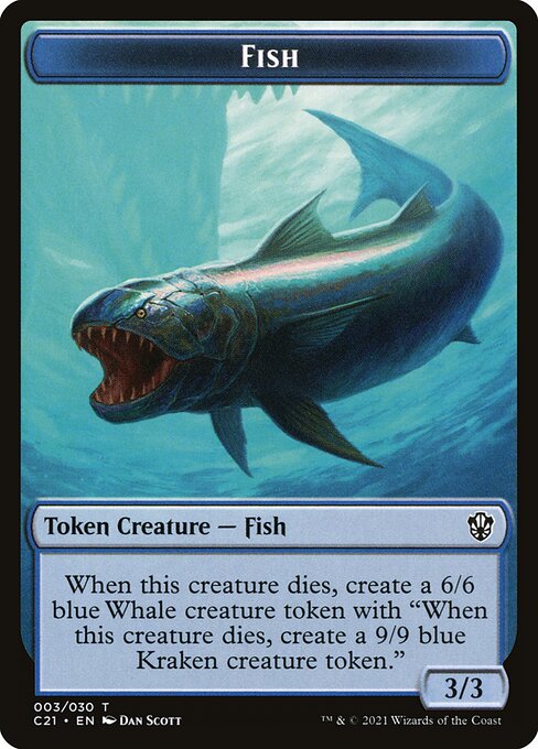 Fish from Commander 2021 Tokens