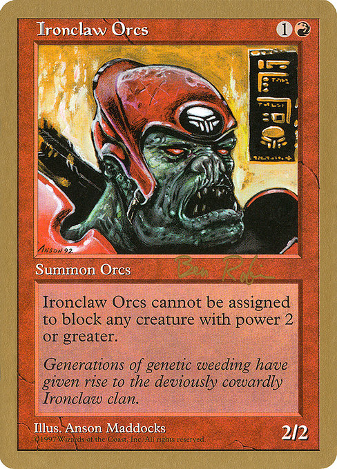 Ironclaw Orcs from World Championship Decks 1998