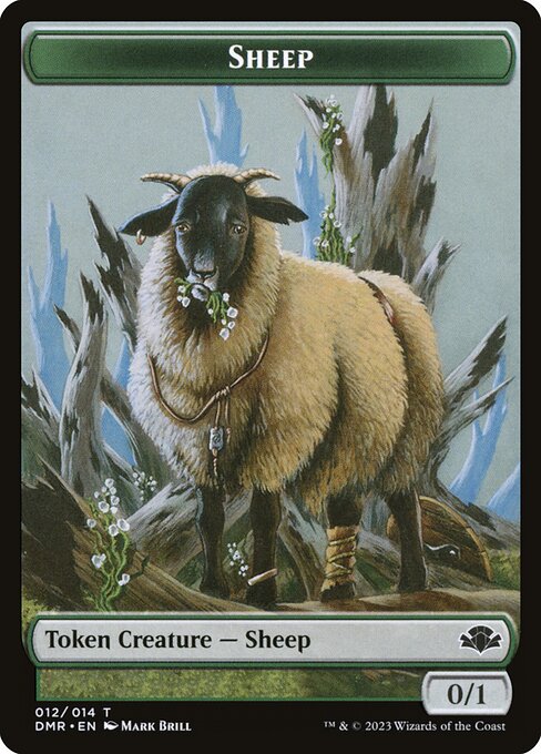 Sheep highlighted card art