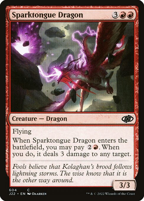 Sparktongue Dragon from Jumpstart 2022