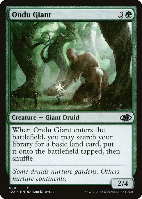 Ondu Giant highlighted card art