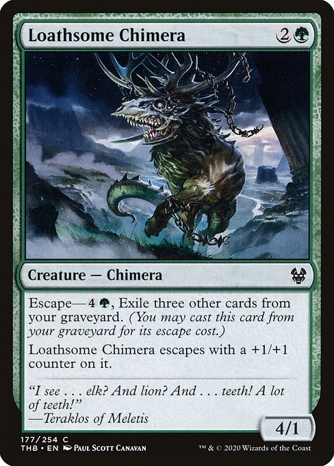 Loathsome Chimera highlighted card art