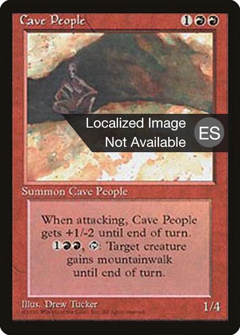 Cave People from Fourth Edition Foreign Black Border