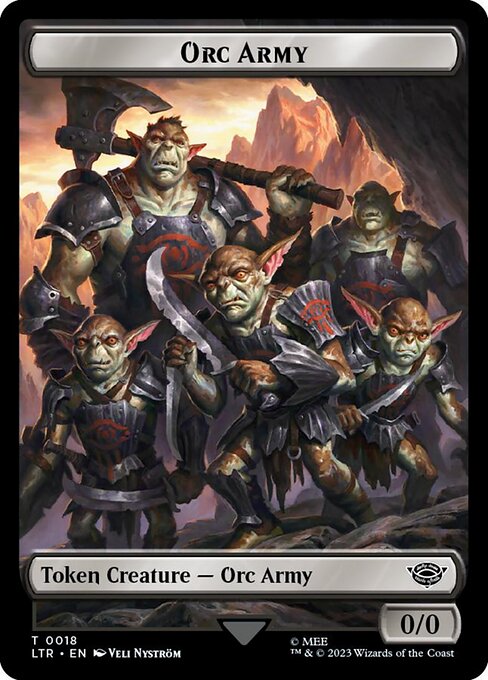 Orc Army from Tales of Middle-earth Tokens