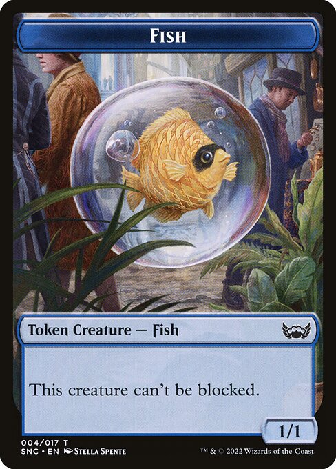 Fish highlighted card art