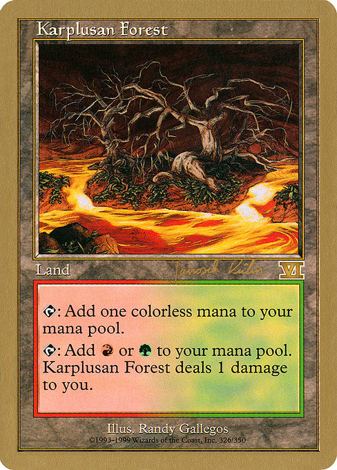 Karplusan Forest from World Championship Decks 2000