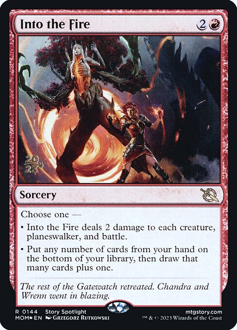 Into the Fire highlighted card art
