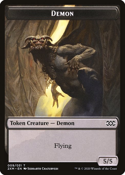 Demon from Double Masters Tokens