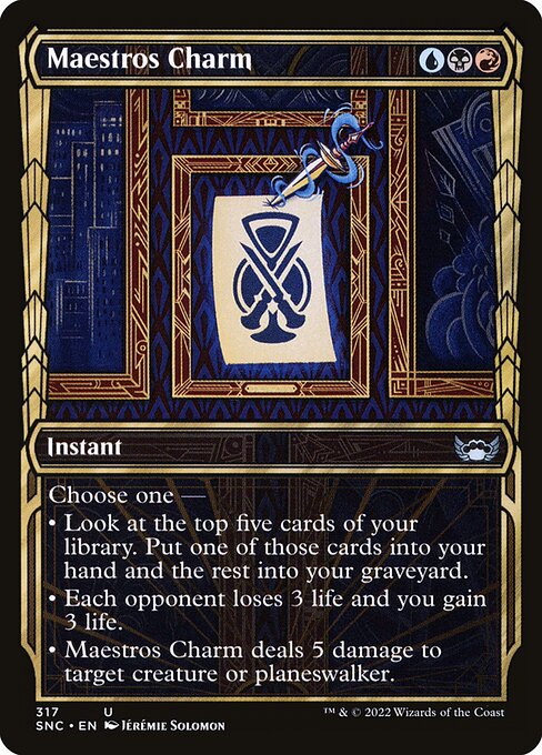 Maestros Charm highlighted card art