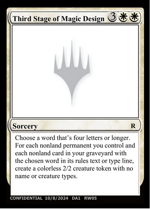 Third Stage of Magic Design highlighted card art