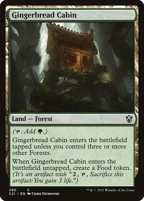 Gingerbread Cabin highlighted card art