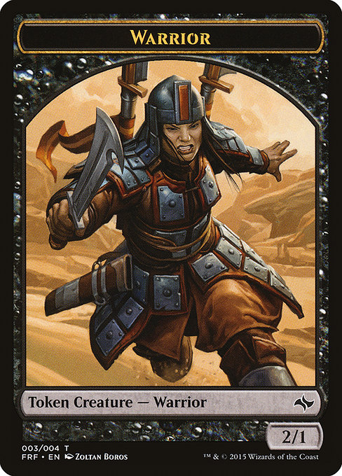Warrior from Fate Reforged Tokens