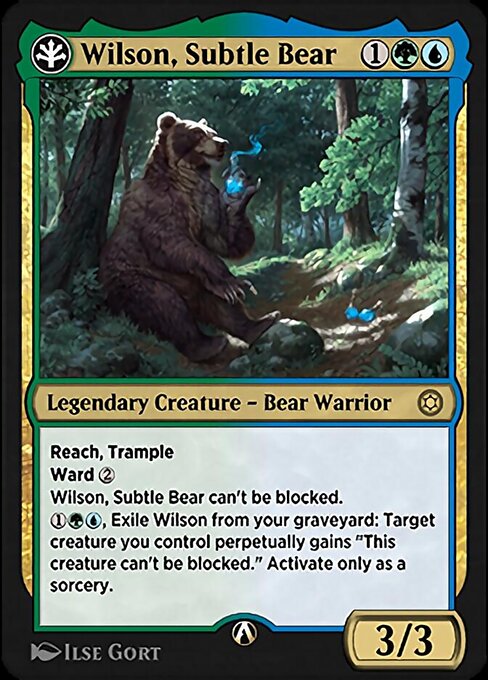 Wilson, Subtle Bear highlighted card art