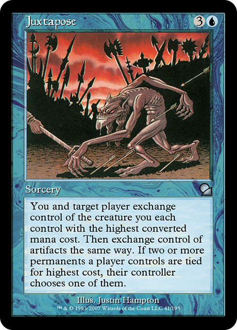 Juxtapose highlighted card art