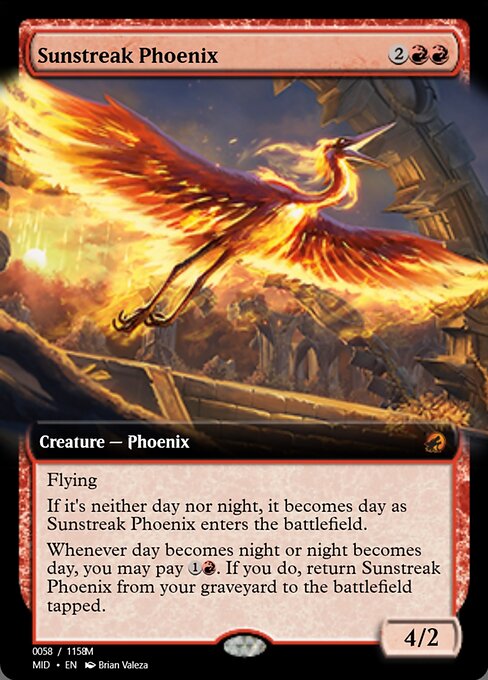 Sunstreak Phoenix highlighted card art
