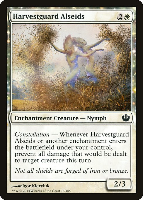 Harvestguard Alseids highlighted card art