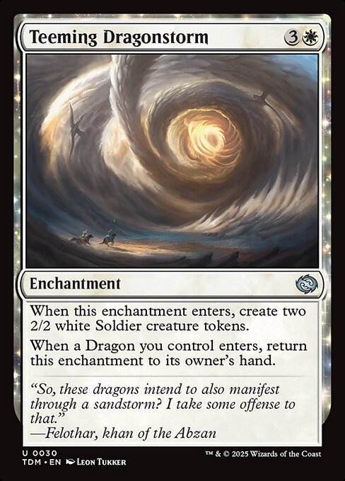 Teeming Dragonstorm highlighted card art